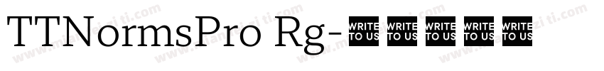 TTNormsPro Rg字体转换